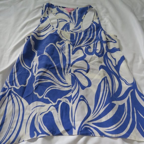 Lilly Pulitzer Blue Tank Top - Picture 1 of 5